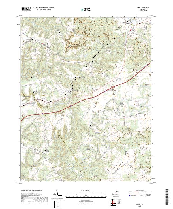Summit, KY — USGS 7.5-minute topo (2022)