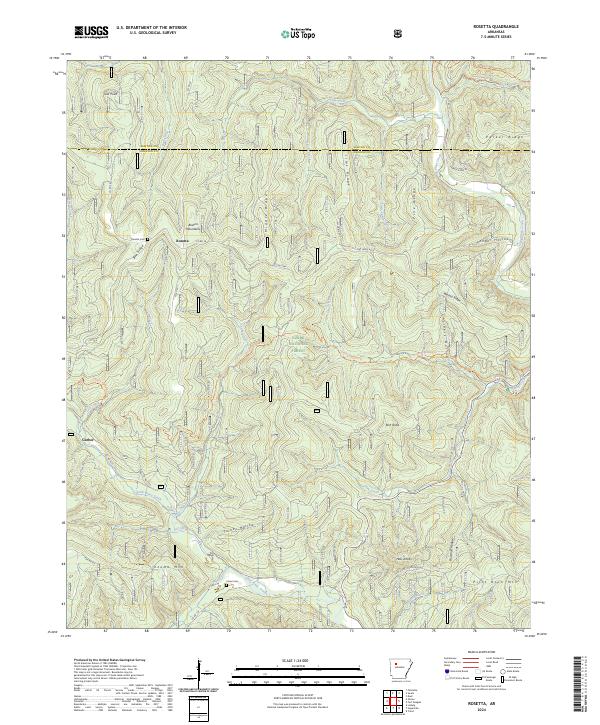 Rosetta, AR — USGS 7.5-minute topo (2024)