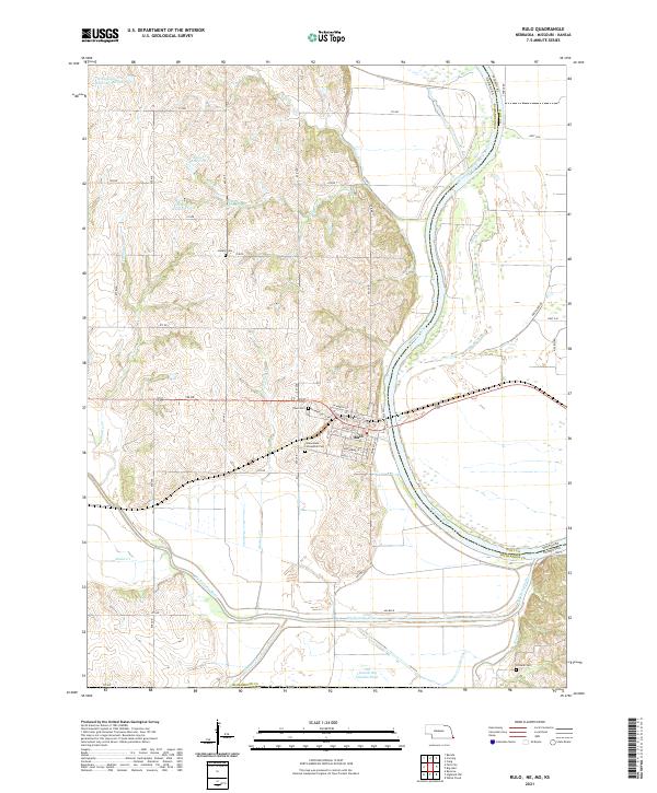 Rulo, NE-MO-KS — USGS 7.5-minute topo (2021)