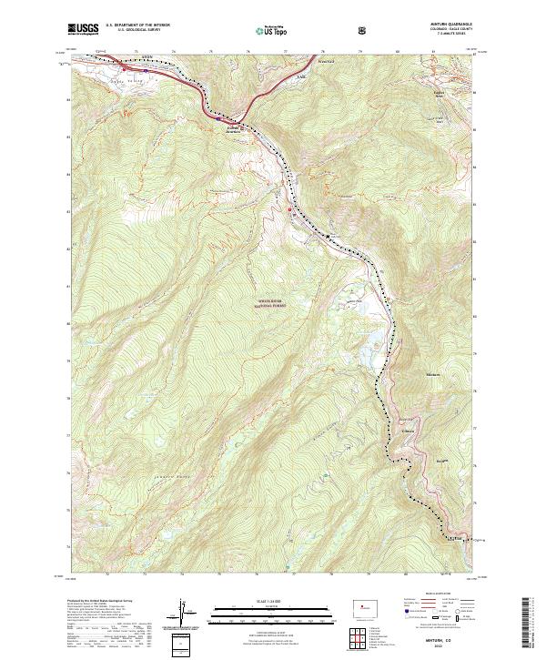 Minturn, CO — USGS 7.5-minute topo (2022)