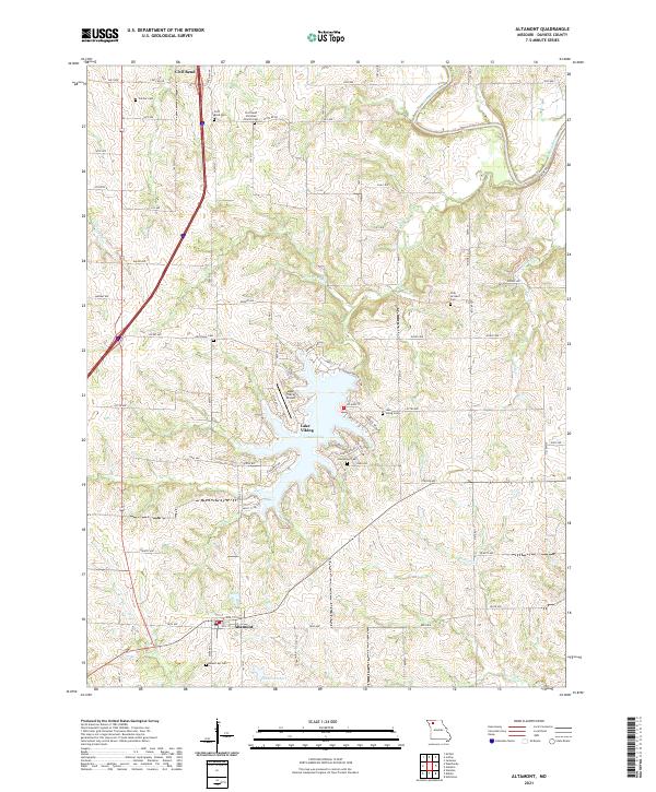 Altamont, MO — USGS 7.5-minute topo (2021)