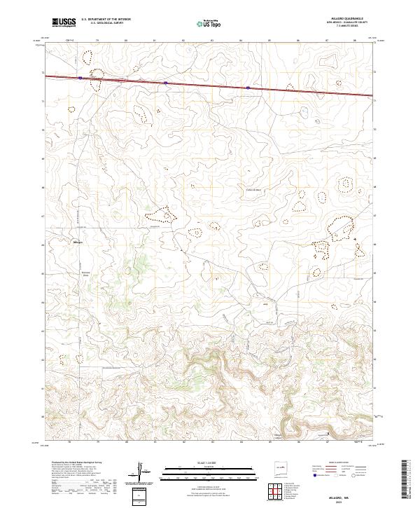 Milagro, NM — USGS 7.5-minute topo (2023)