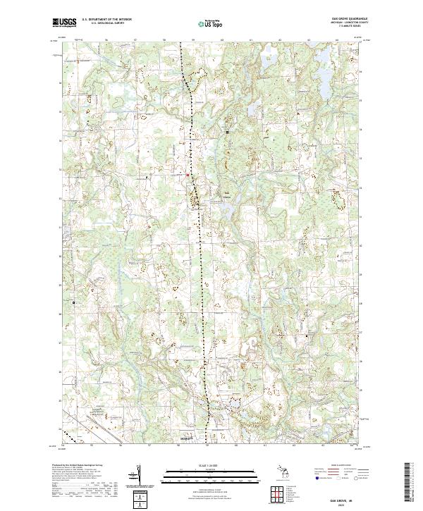 Oak Grove, MI — USGS 7.5-minute topo (2023)