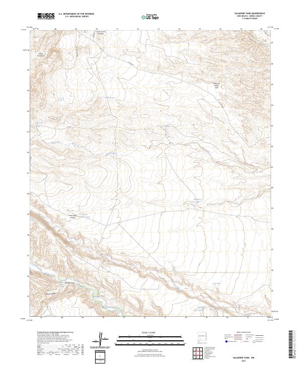 Saladone Tank, NM — USGS 7.5-minute topo (2023)