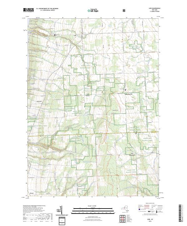 Lodi, NY — USGS 7.5-minute topo (2023)