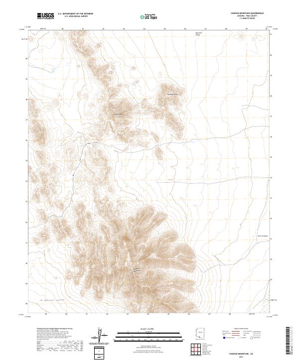 Chupan Mountain, AZ — USGS 7.5-minute topo (2021)
