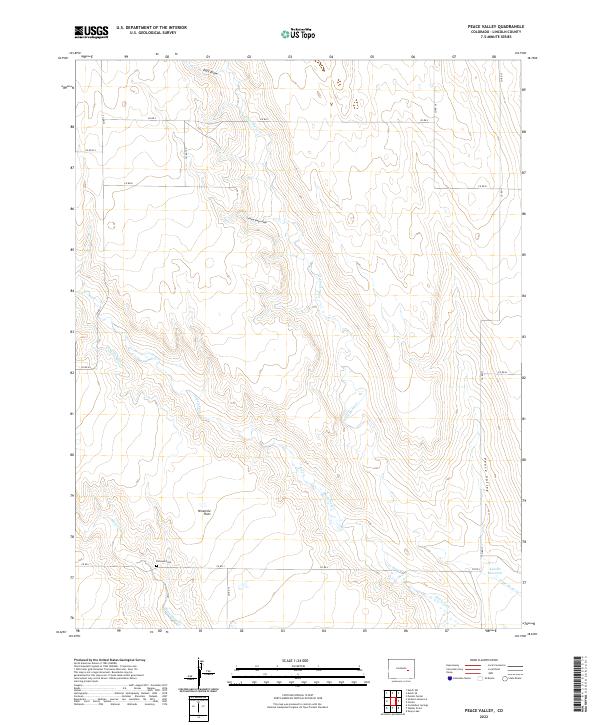 Peace Valley, CO — USGS 7.5-minute topo (2022)