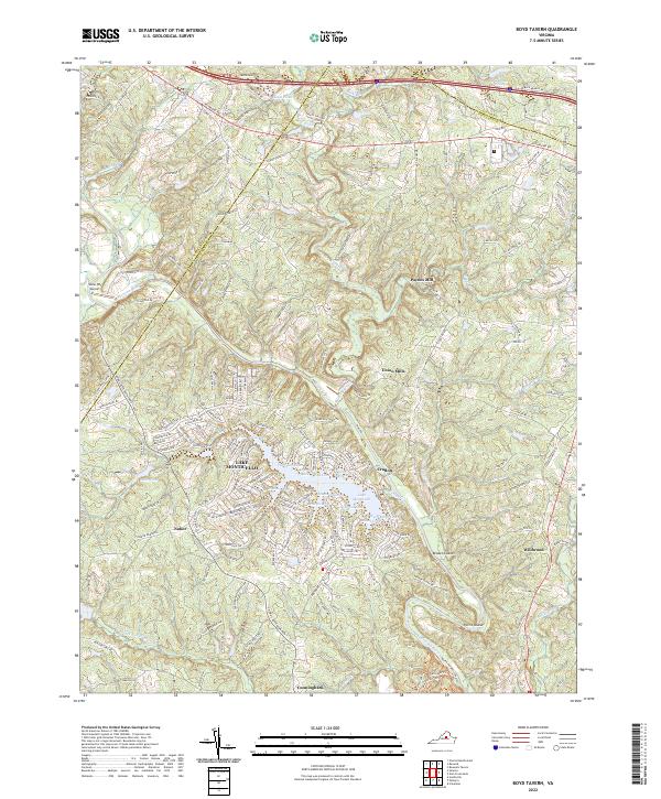 Boyd Tavern, VA — USGS 7.5-minute topo (2022)