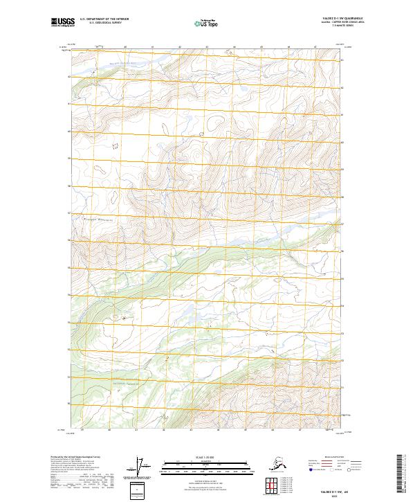 Valdez D-1 SW, AK — USGS 7.5-minute topo (2023)