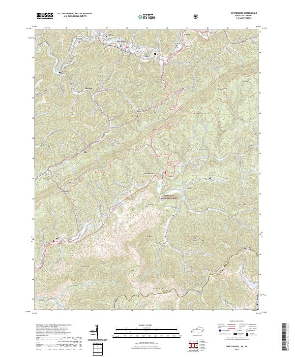 Whitesburg, KY-VA — USGS 7.5-minute topo (2022)