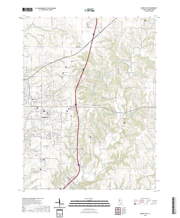 Quincy East, IL — USGS 7.5-minute topo (2024)