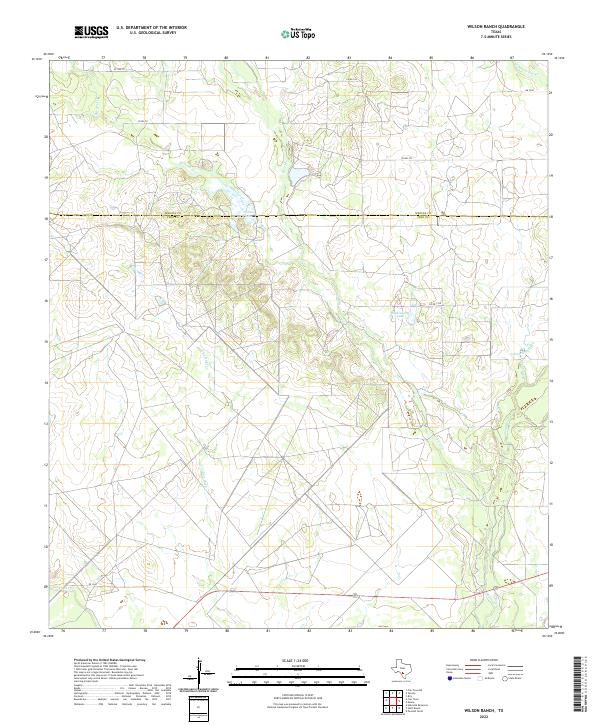 Wilson Ranch, TX — USGS 7.5-minute topo (2022)