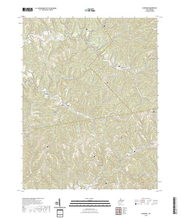 Elmwood, WV — USGS 7.5-minute topo (2023)