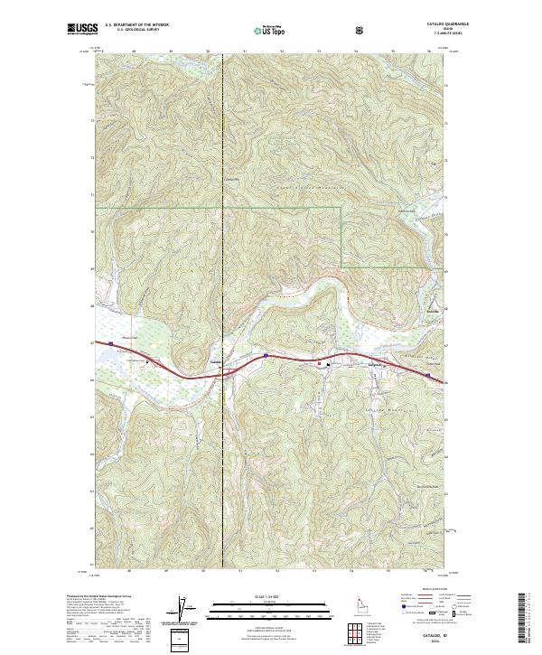 Cataldo, ID — USGS 7.5-minute topo (2024)