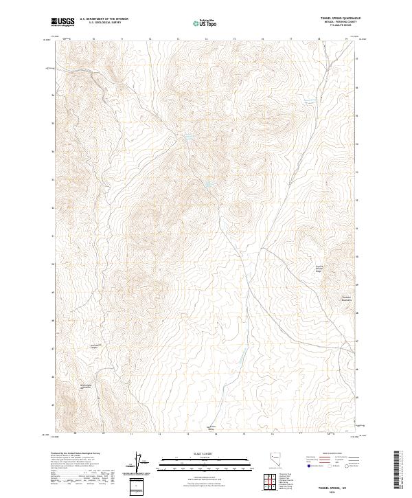 Tunnel Spring, NV — USGS 7.5-minute topo (2021)