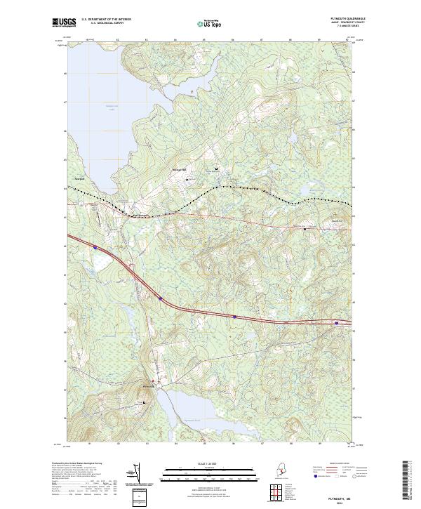 Plymouth, ME — USGS 7.5-minute topo (2024)