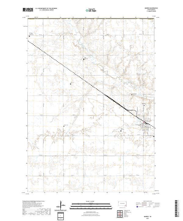 Marion, SD — USGS 7.5-minute topo (2021)