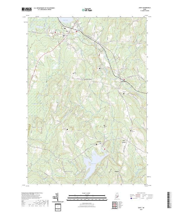 Unity, ME — USGS 7.5-minute topo (2024)