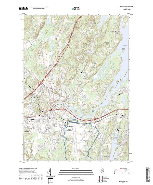 Brunswick, ME — USGS 7.5-minute topo (2024)