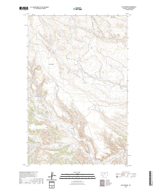 Rattlesnake, MT — USGS 7.5-minute topo (2024)