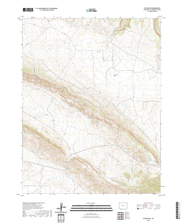 Gypsum Gap, CO — USGS 7.5-minute topo (2022)