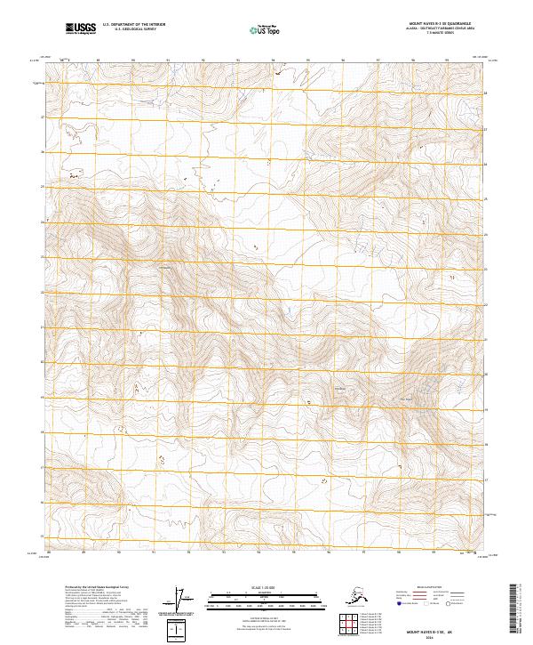 Mount Hayes B-3 SE, AK — USGS 7.5-minute topo (2024)