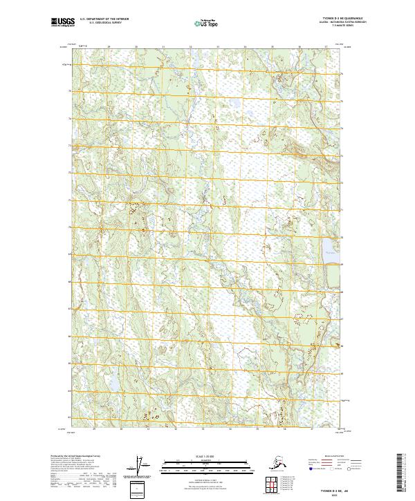 Tyonek D-2 NE, AK — USGS 7.5-minute topo (2023)