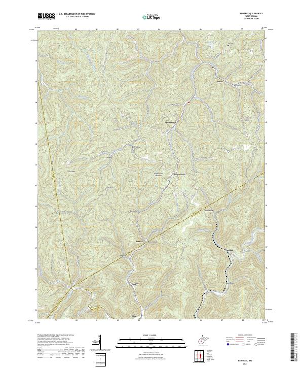 Bentree, WV — USGS 7.5-minute topo (2023)