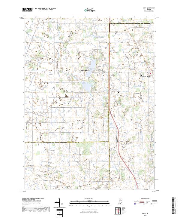 Macy, IN — USGS 7.5-minute topo (2022)