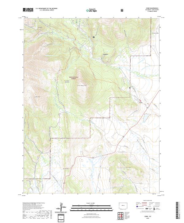 Como, CO — USGS 7.5-minute topo (2022)