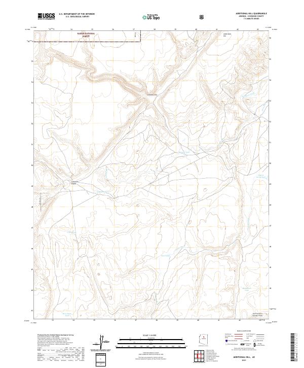 Additional Hill, AZ — USGS 7.5-minute topo (2021)