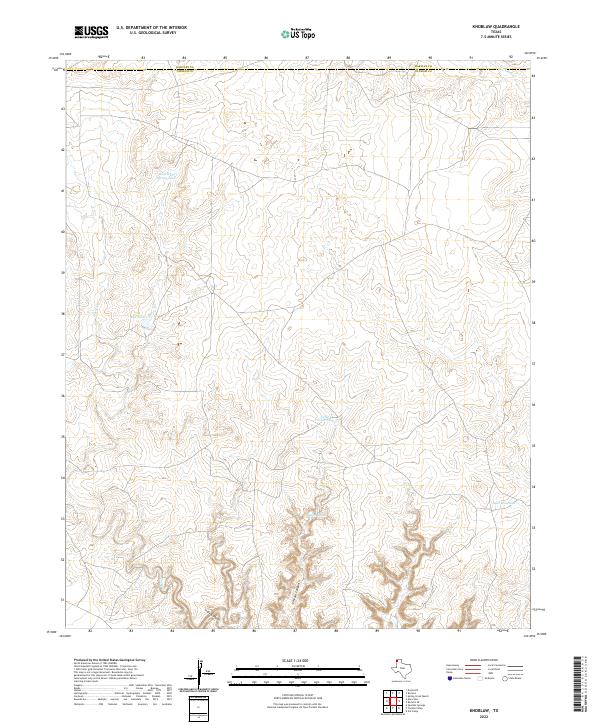 Knoblaw, TX — USGS 7.5-minute topo (2022)