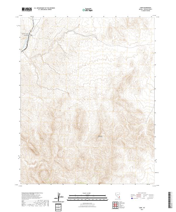 Carp, NV — USGS 7.5-minute topo (2021)
