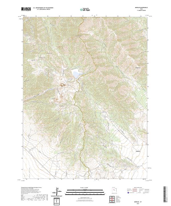 Mercur, UT — USGS 7.5-minute topo (2023)