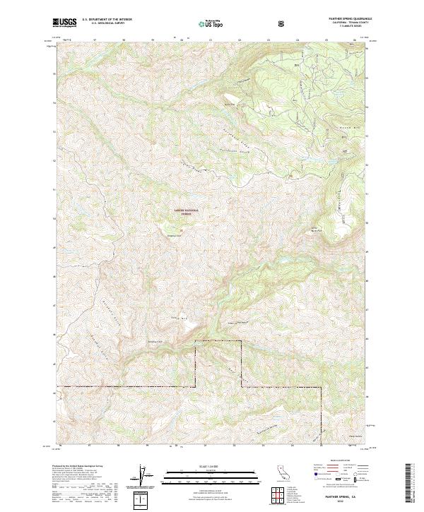 Panther Spring, CA — USGS 7.5-minute topo (2022)