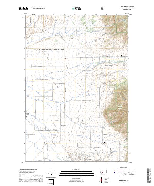 Miser Creek, MT — USGS 7.5-minute topo (2024)