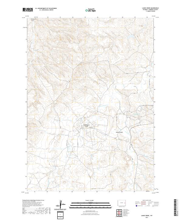 Lance Creek, WY — USGS 7.5-minute topo (2021)