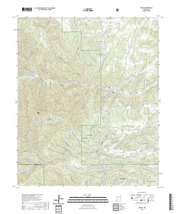 Angus, NM — USGS 7.5-minute topo (2023)