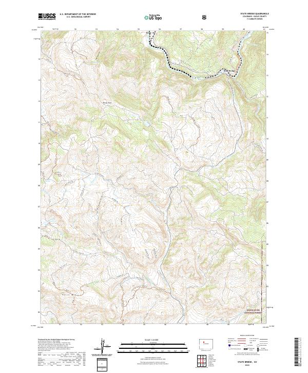 State Bridge, CO — USGS 7.5-minute topo (2022)