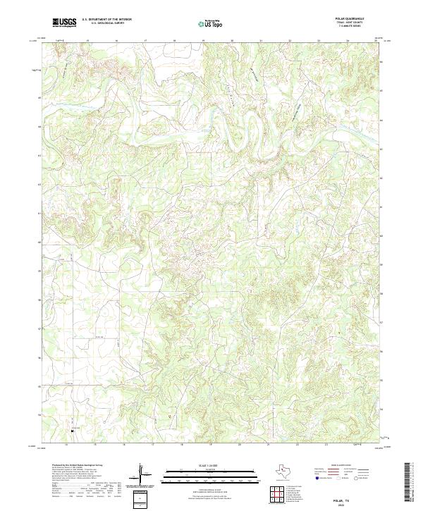 Polar, TX — USGS 7.5-minute topo (2022)