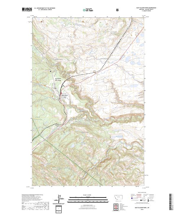 East Glacier Park, MT — USGS 7.5-minute topo (2024)