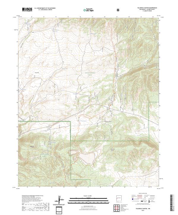 Tularosa Canyon, NM — USGS 7.5-minute topo (2023)
