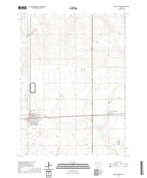 Grand Junction, IA — USGS 7.5-minute topo (2022)