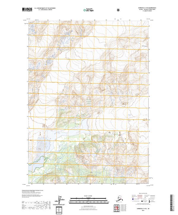 Cordova C-4 SE, AK — USGS 7.5-minute topo (2024)