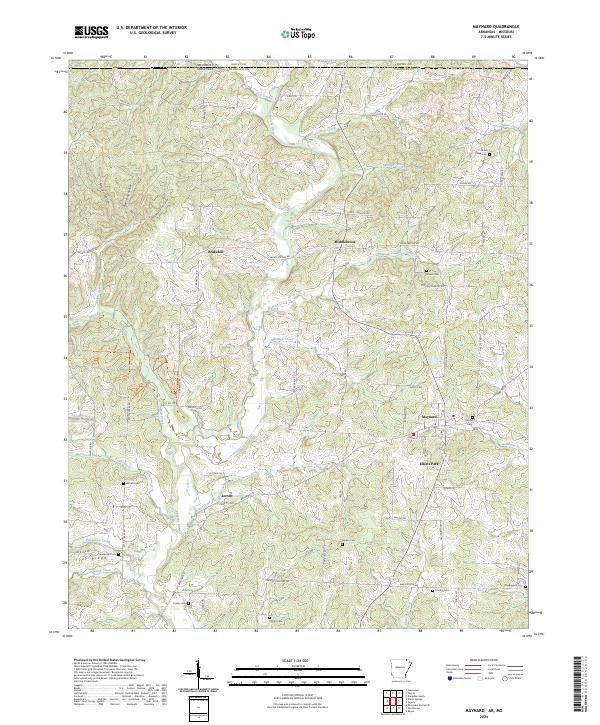 Maynard, AR-MO — USGS 7.5-minute topo (2024)