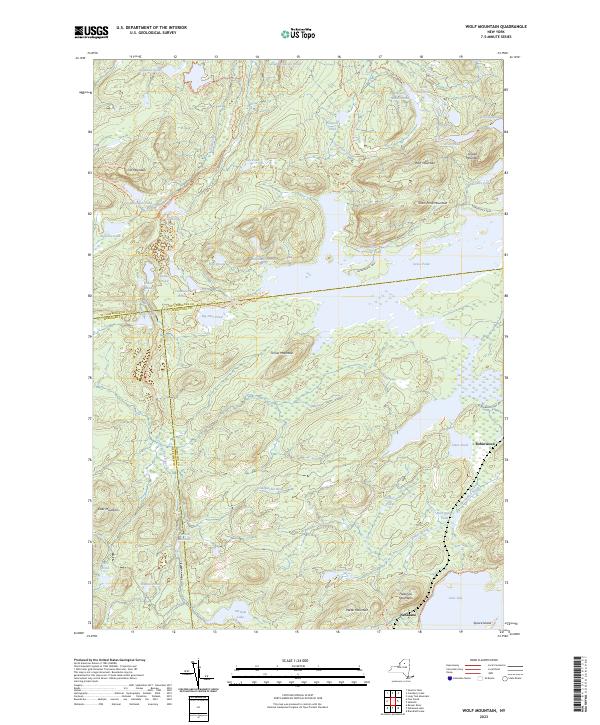 Wolf Mountain, NY — USGS 7.5-minute topo (2023)