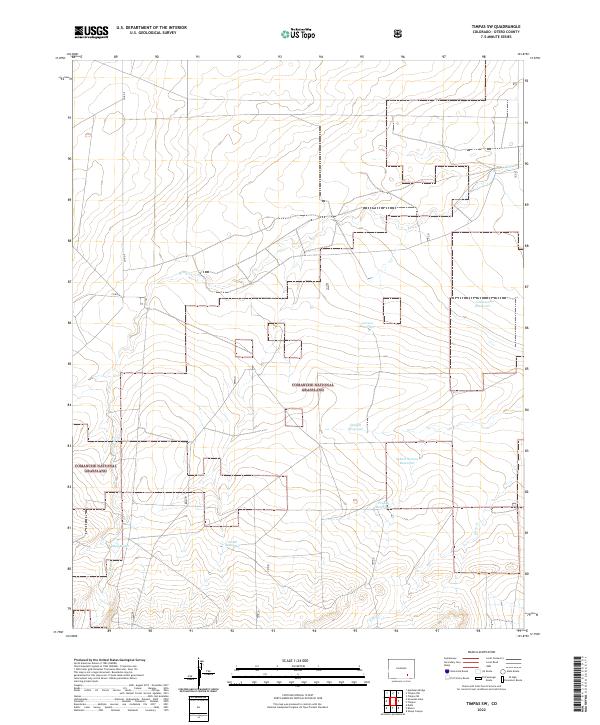 Timpas SW, CO — USGS 7.5-minute topo (2022)