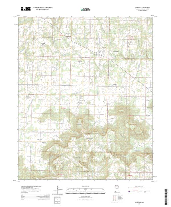Somerville, AL — USGS 7.5-minute topo (2026)