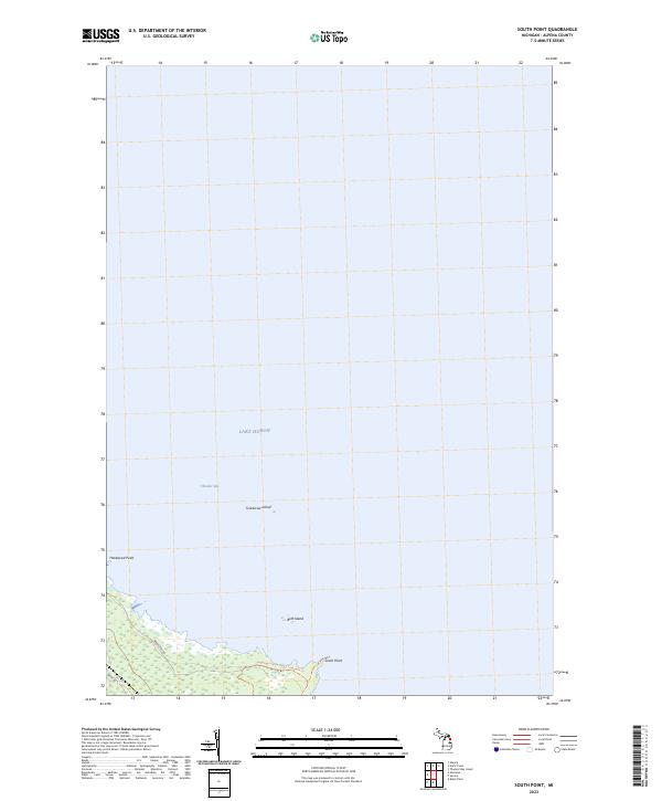 South Point, MI — USGS 7.5-minute topo (2023)
