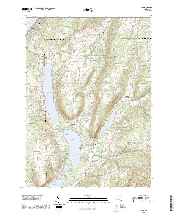 Wayne, NY — USGS 7.5-minute topo (2023)